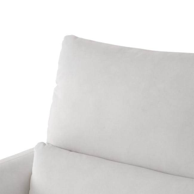 Lloyd 2 Seater Power Recliner Sofa - Misty Grey (Scratch Resistant) - 7 - White upholstered sofa, minimalist design, soft