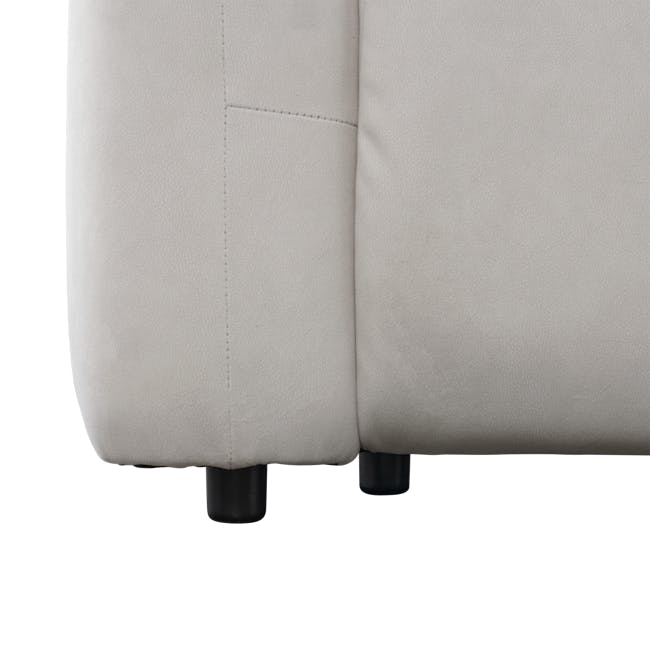 Lloyd 2 Seater Power Recliner Sofa - Misty Grey (Scratch Resistant) - 9 - Leather sofa, white upholstery, modern design