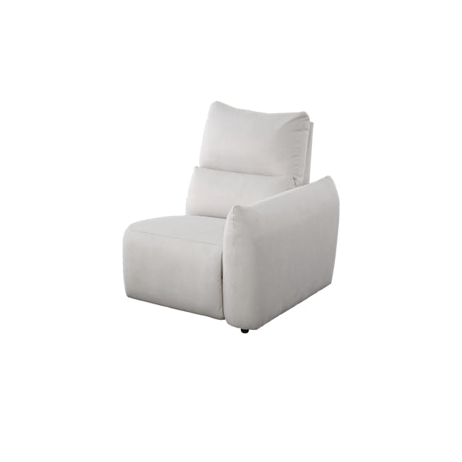 Leighton Right Arm Power Recliner Unit - Misty Grey (Scratch Resistant) - 2