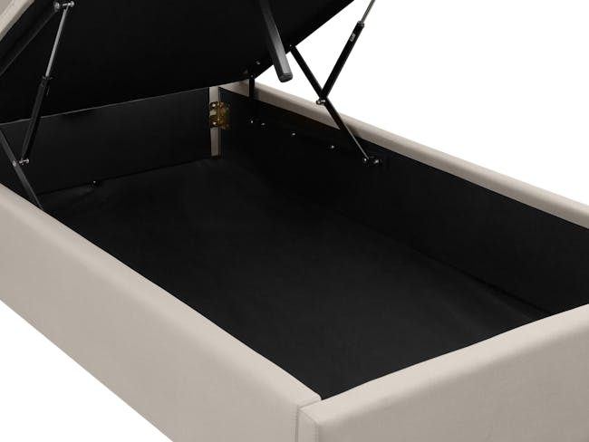 Nolan Single Storage Bed - Oatmeal - 8