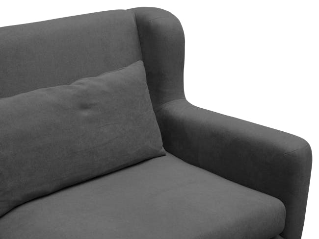 Luke 3 Seater Sofa - Onyx Grey - 8