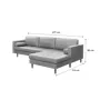 Nolan L-Shaped Sofa - Penny Brown (Premium Aniline Leather) - 7