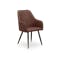 Charlie Dining Armchair - Saddle Brown (Faux Leather)