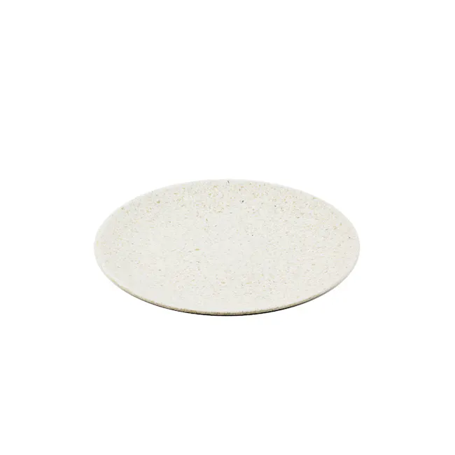 Sonite Husk Side Plate 15cm - Dune (Set of 4) - 1 - Elegant ceramic plate, minimalist design, natural stone texture, oval