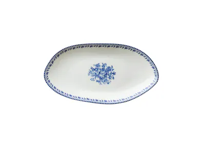 Luzerne Lancaster Garden Oval Plate 25cm - Blue