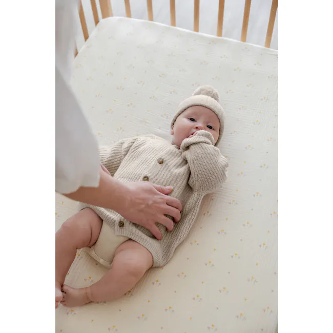 Soft Spot Soft Crib Sheet - Tulips - 3