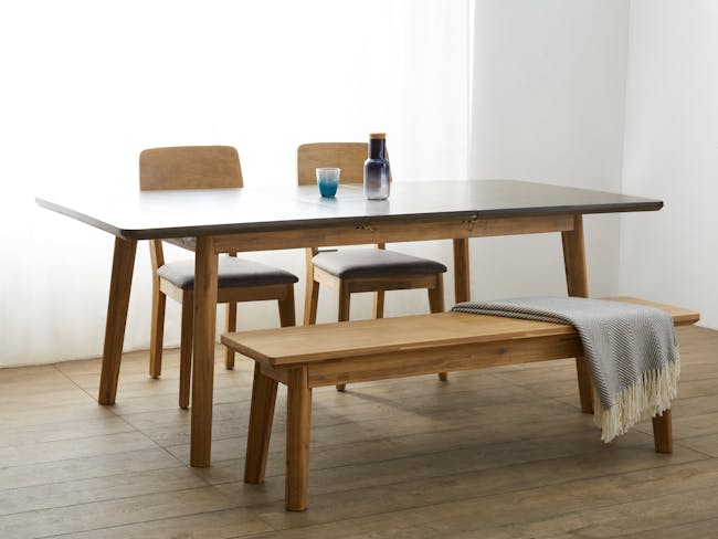 (As-is) Hudson Extendable Dining Table 1.6m - 2m - 7