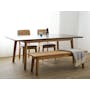 (As-is) Hudson Extendable Dining Table 1.6m - 2m - 7