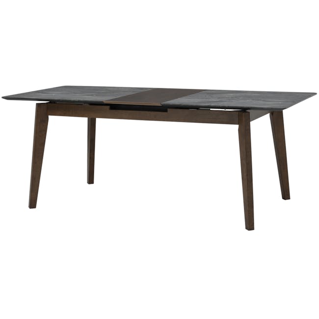 Finna Extendable Dining Table 1.6m-2m - Cocoa, Grey Marble (Smart Top™) - 23