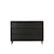 Laura 6 Drawer Chest 1.2m - Black
