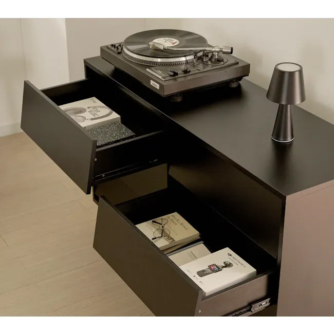 Laura 6 Drawer Chest 1.2m - Black - 3