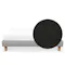 ESSENTIALS King Divan Bed - Coal (Faux leather)