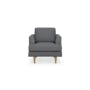 Soma 2 Seater Sofa with Soma Armchair - Dark Grey (Scratch Resistant) - 12