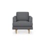 Soma 2 Seater Sofa with Soma Armchair - Dark Grey (Scratch Resistant) - 13