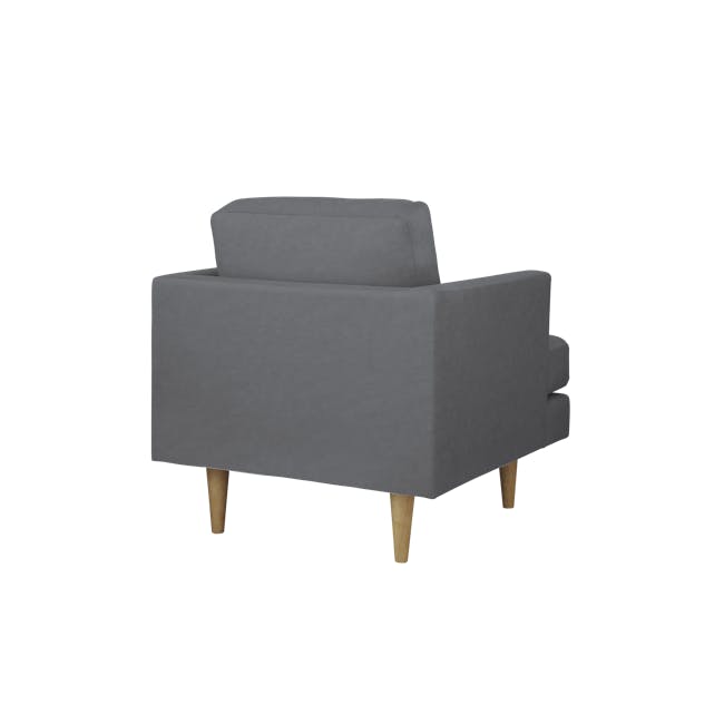 Soma 3 Seater Sofa with Soma Armchair - Dark Grey (Scratch Resistant) - 14