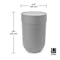 Touch Waste Can with Lid - White - 6