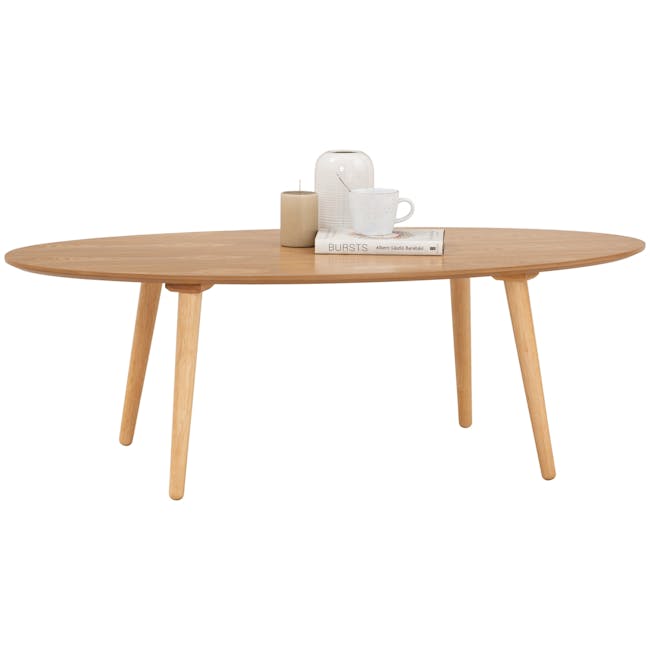 Carsyn Oval Coffee Table - Natural - 1