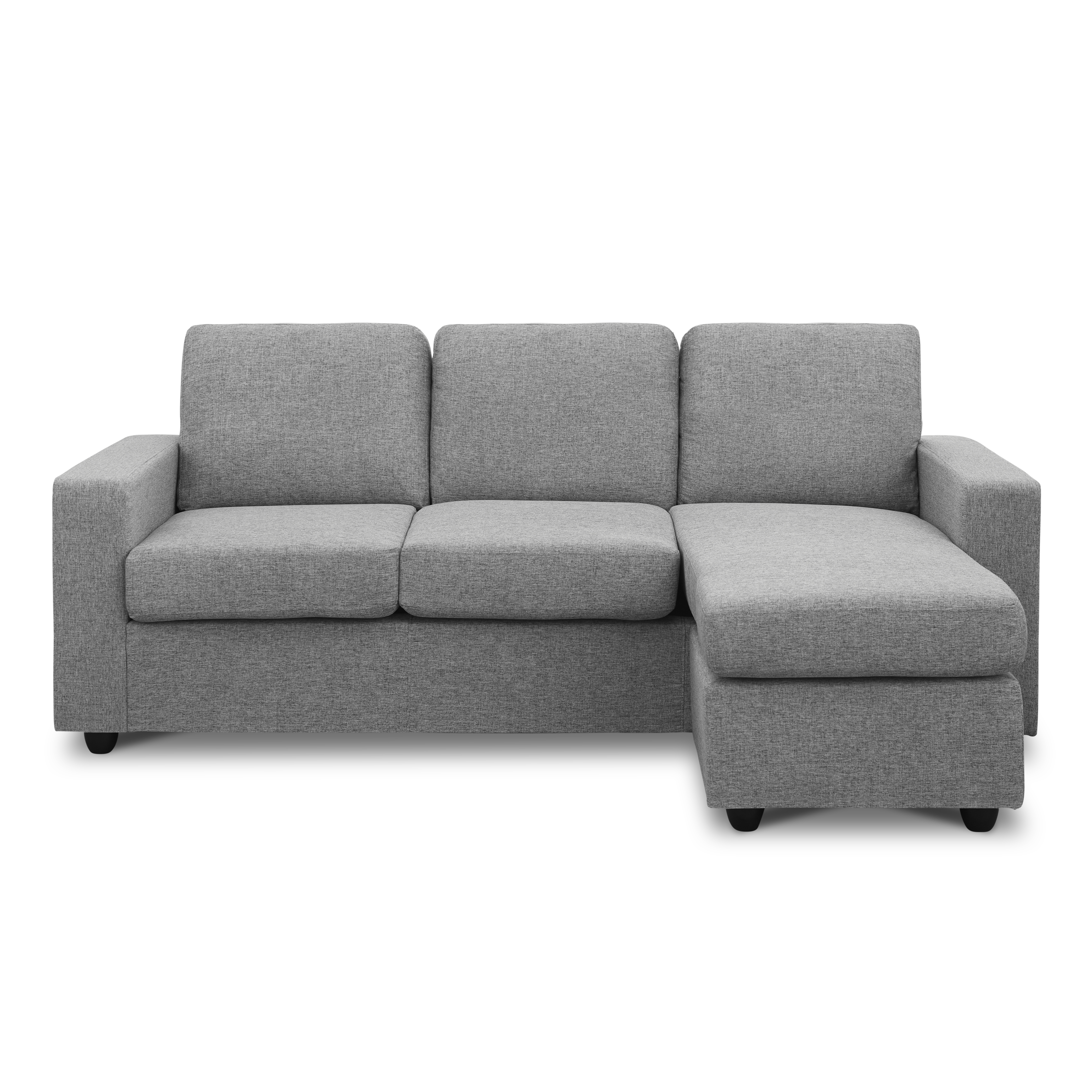 Hank L-Shaped Sofa - Siberian Grey