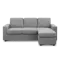 Hank L-Shaped Sofa - Siberian Grey