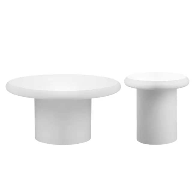 Lesso Concrete Round Coffee Table - 6