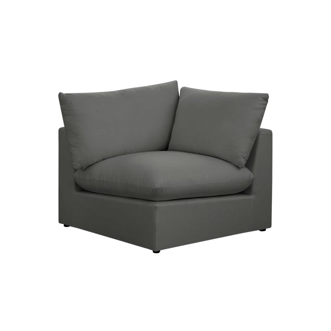 Russell 4 Seater Sectional Sofa - Dark Grey (Eco Clean Fabric) - 18