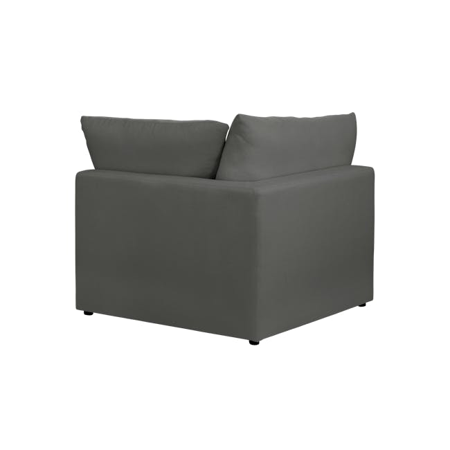 Russell 4 Seater Sectional Sofa - Dark Grey (Eco Clean Fabric) - 20