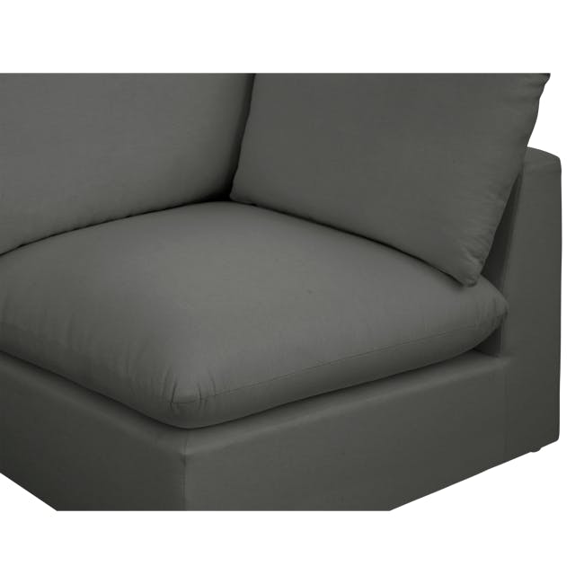 Russell Corner Unit - Dark Grey (Eco Clean Fabric) - 2