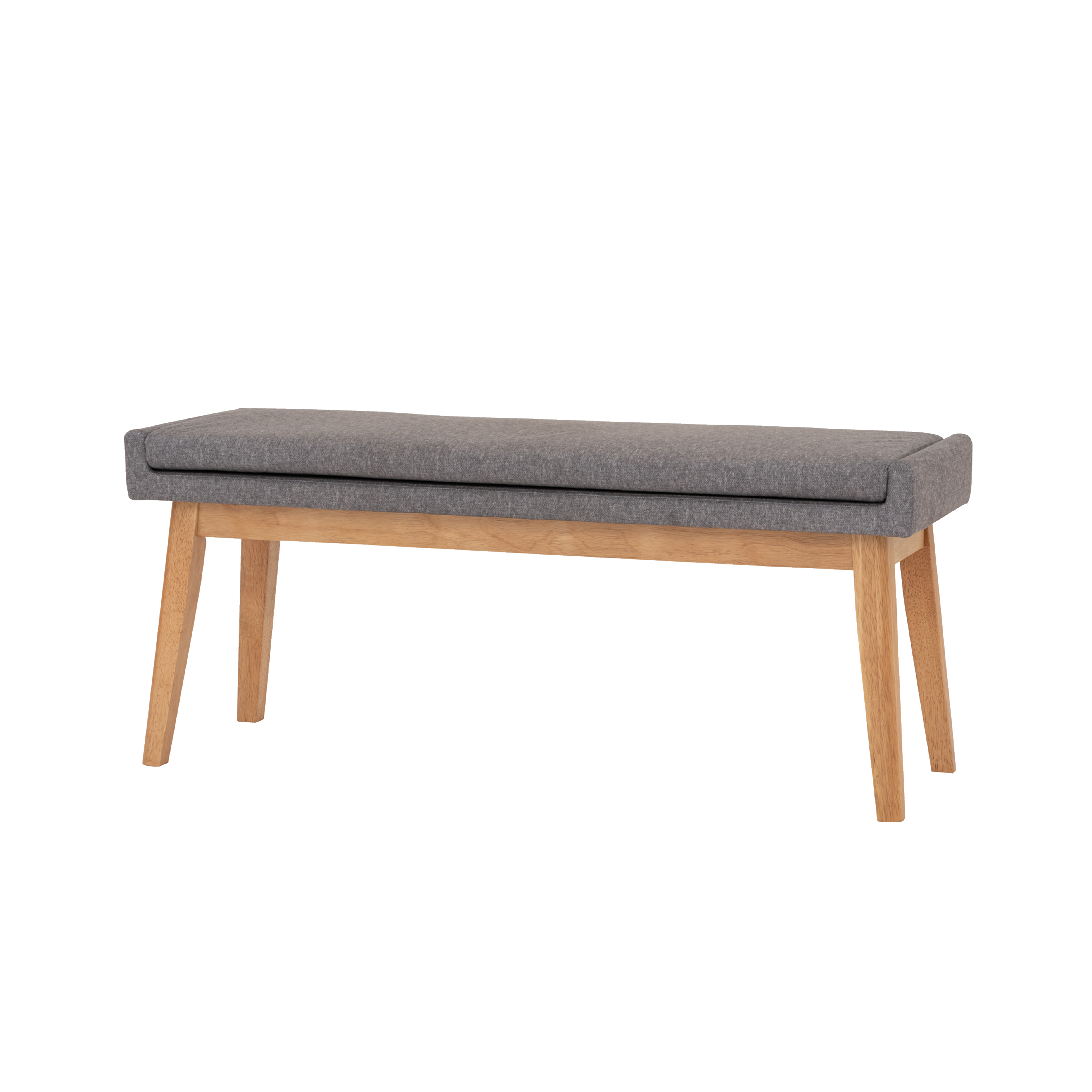 Fabian Bench 1.1m - Natural, Oyster Grey (Fabric)