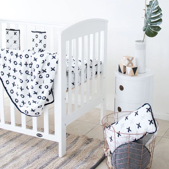 Babyhood Classic Curve Cot 4 in 1 - White - 6