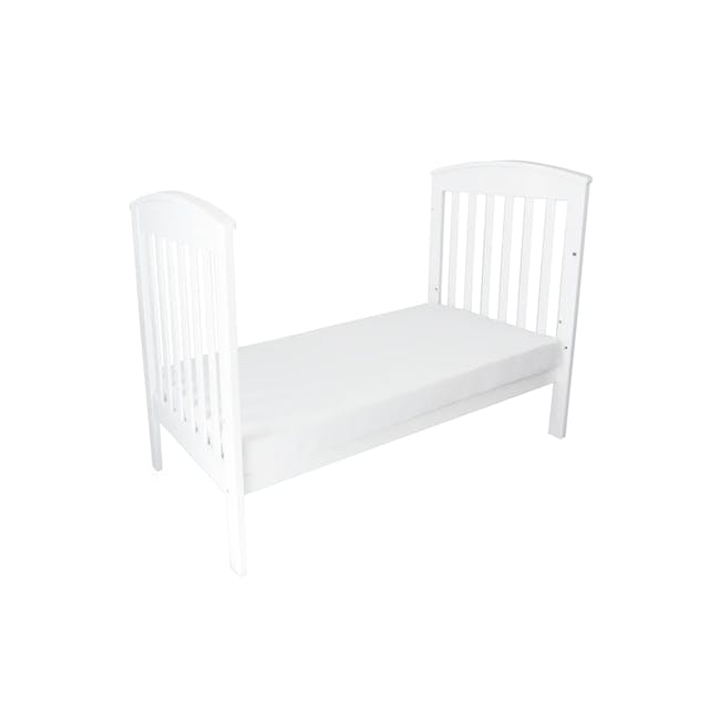 Babyhood Classic Curve Cot 4 in 1 - White - 3