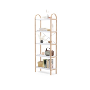 Bellwood 5-tier Shelf - White, Natural