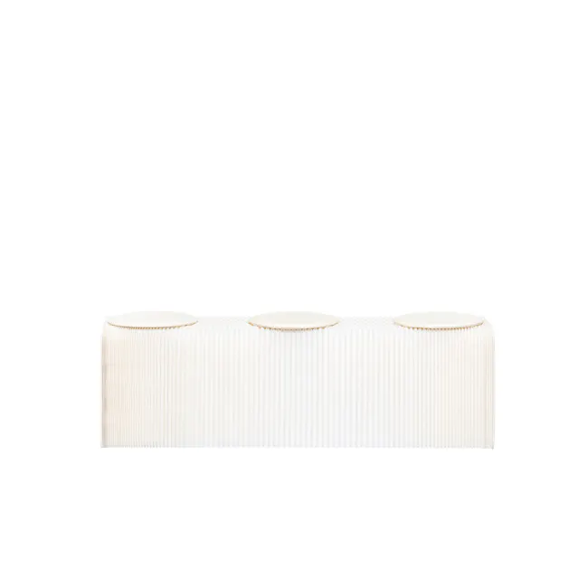 Athena 3 Seater Foldable Bench 1.5m - White - 1