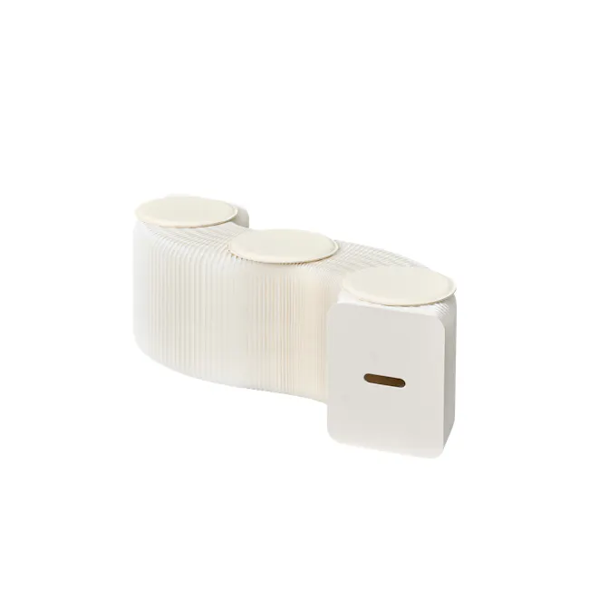 Athena 3 Seater Foldable Bench 1.5m - White - 22