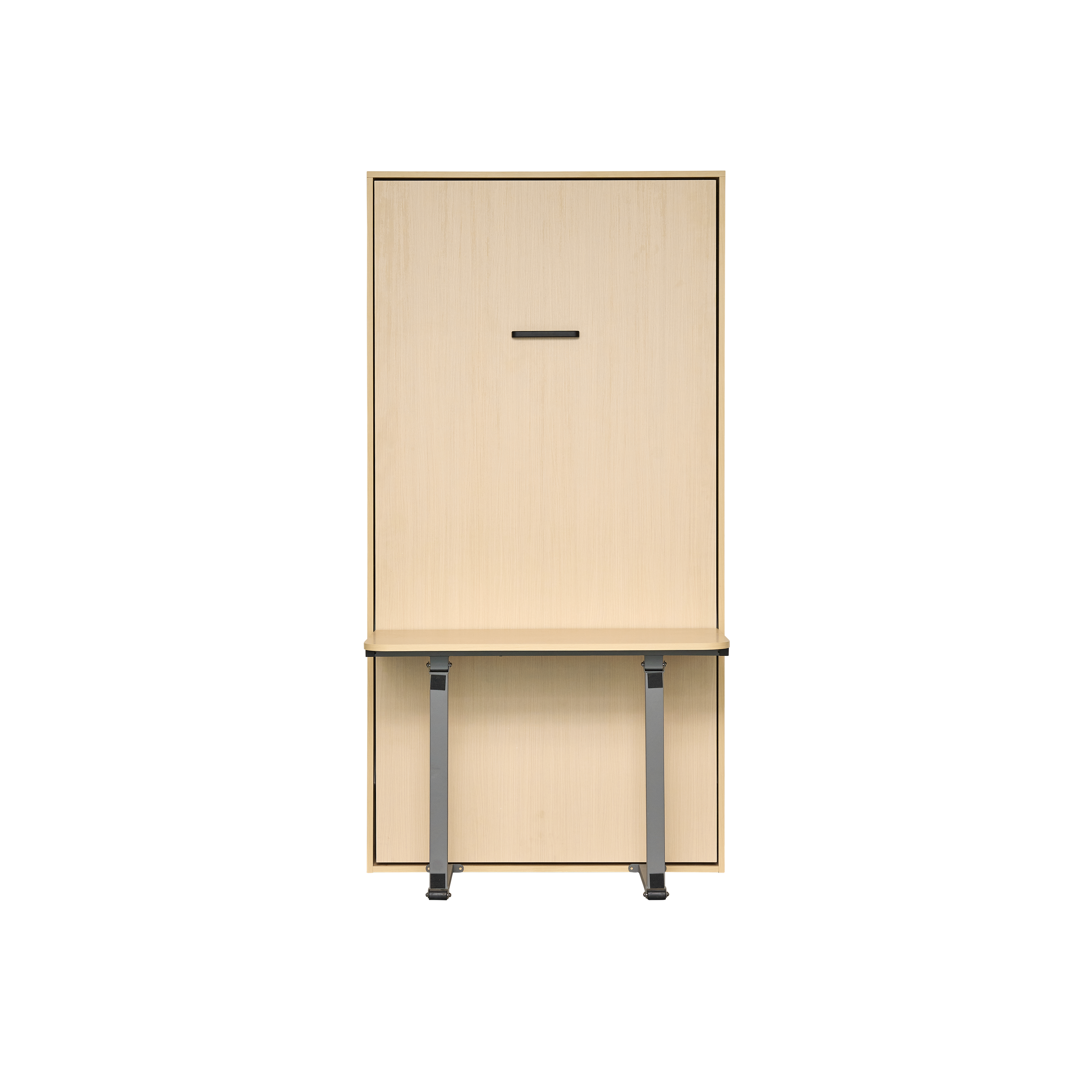 Llyod Single Vertical Wall Bed with Desk - Oak