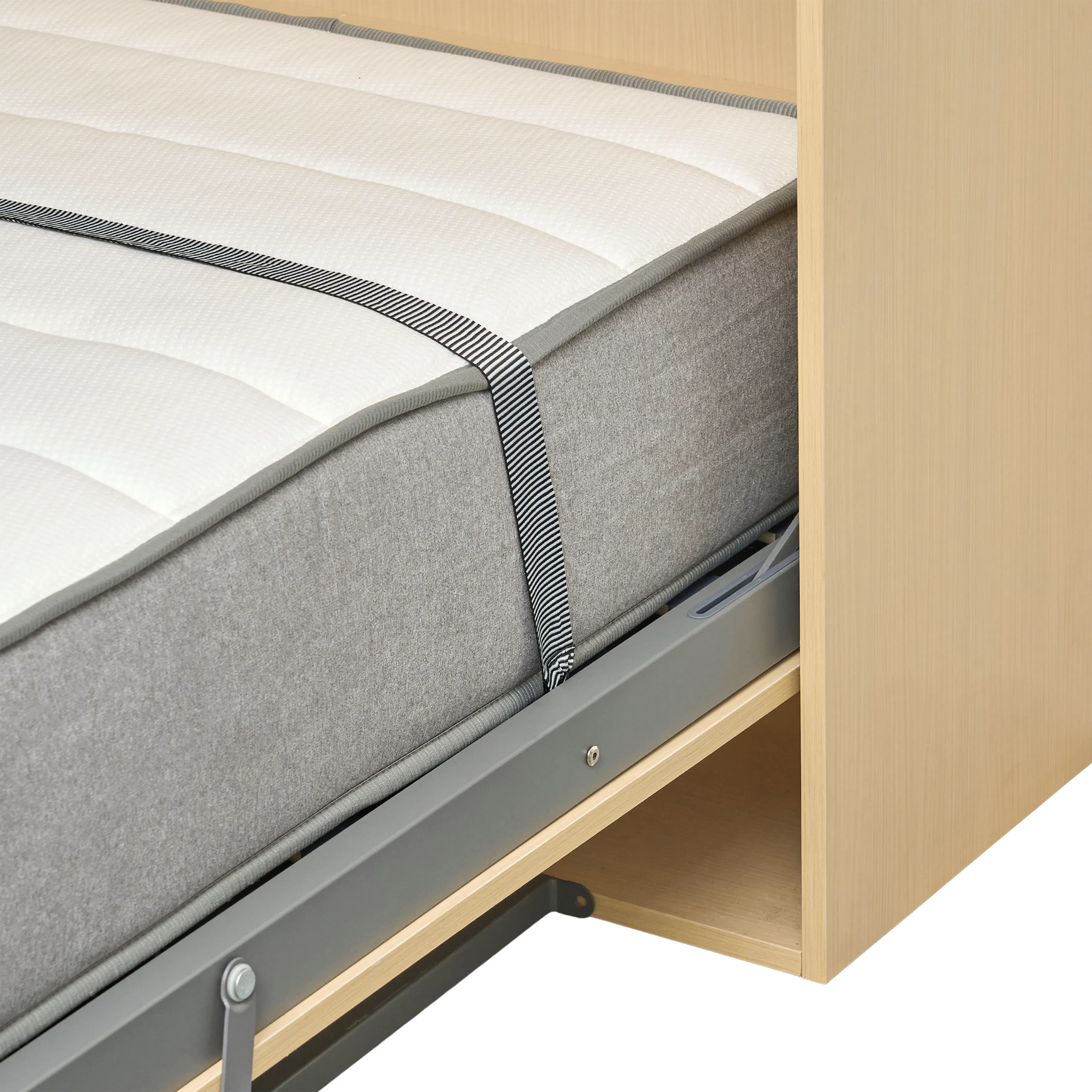 Llyod Single Vertical Wall Bed with Desk - Oak - 12