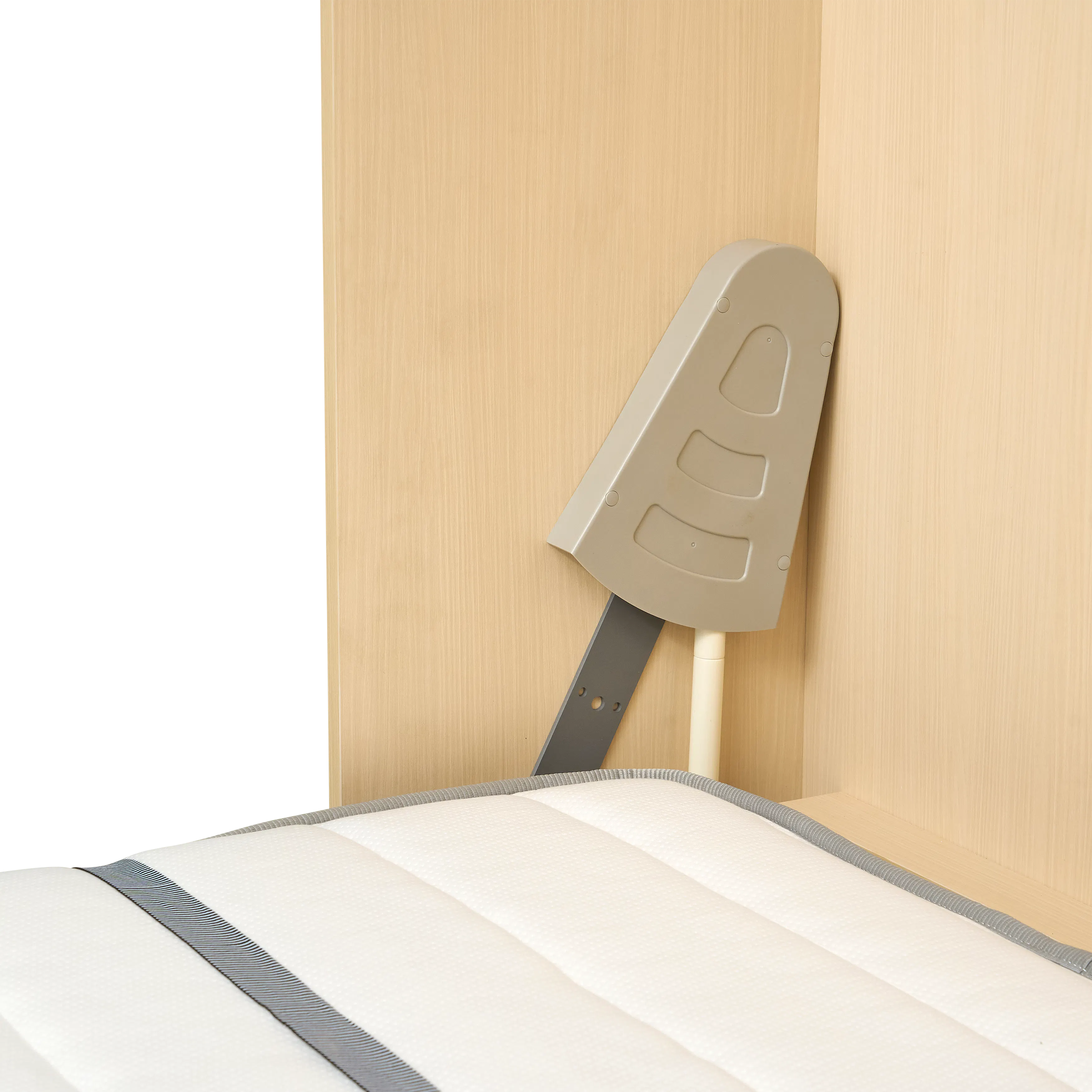 Llyod Single Vertical Wall Bed with Desk - Oak - 11