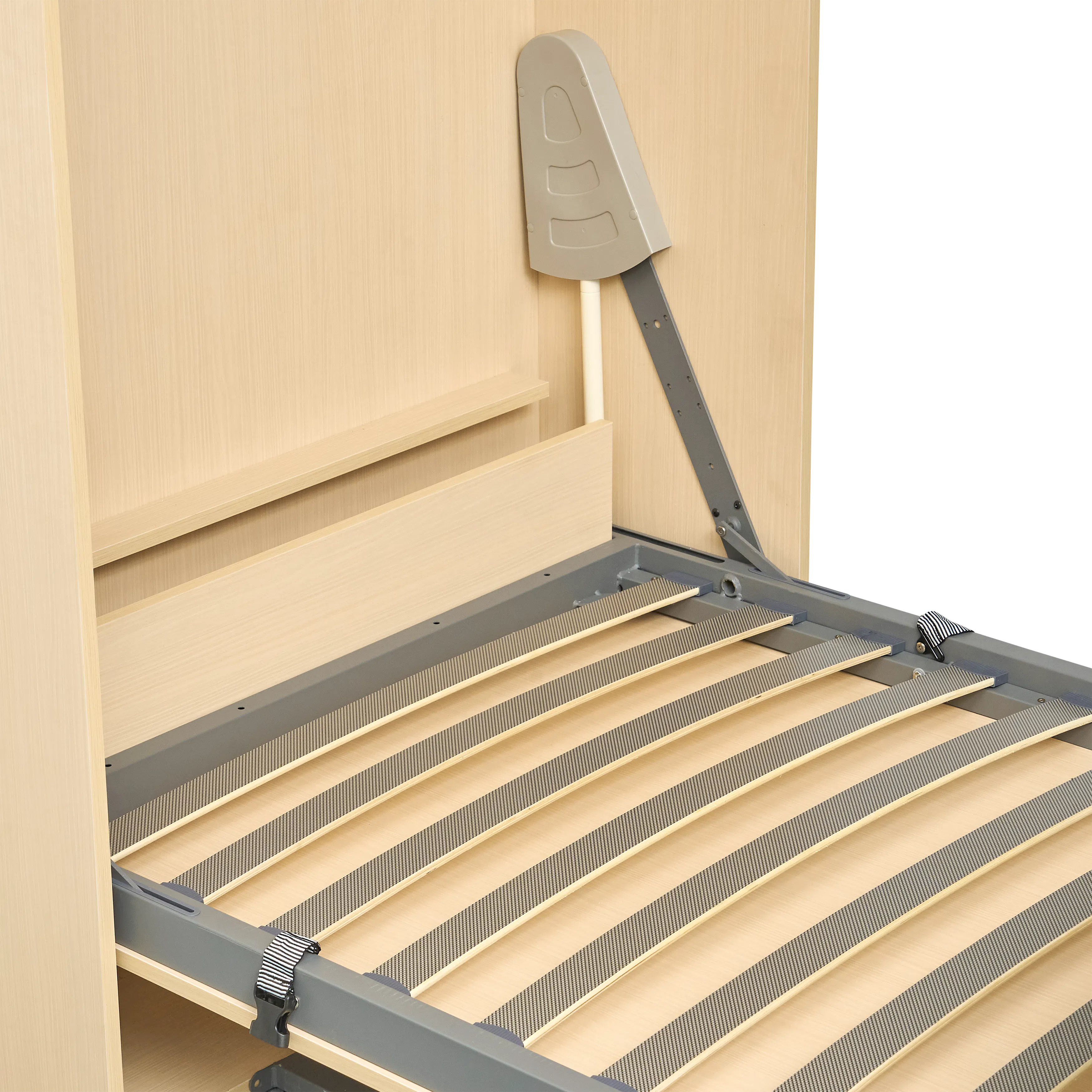 Llyod Single Vertical Wall Bed with Desk - Oak - 10