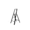 Hasegawa Lucano Aluminium 3 Step Ladder - Black