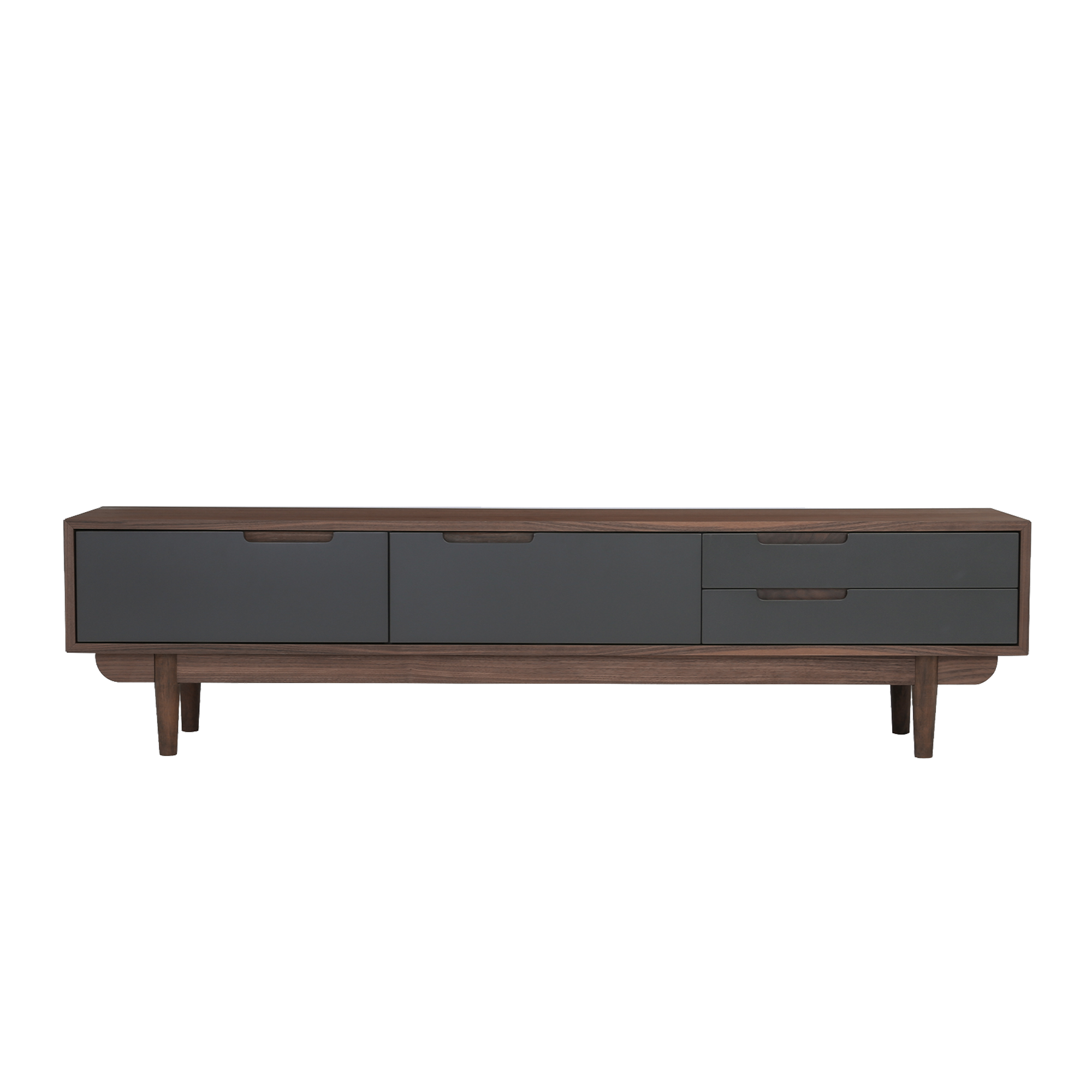 Larisa TV Console 1.8m - Grey, Walnut