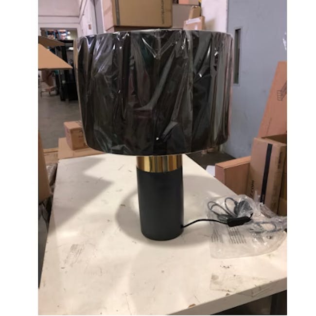 (As-is) Aiden Table Lamp - Brass, Black - 7 - 1