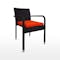 Boulevard Outdoor Dining Set with 4 Chair - Orange Cushion - 2
