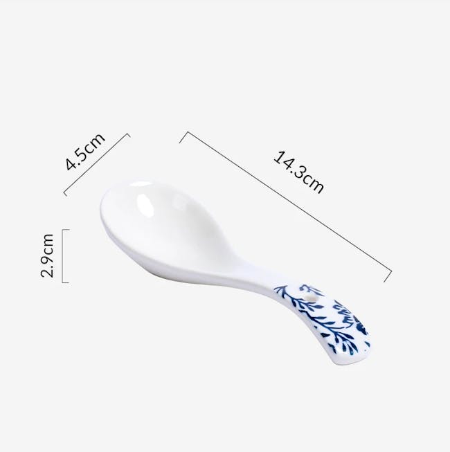 Table Matters Floral Blue Spoon (2 Sizes) - 2