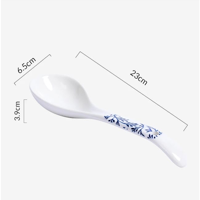 Table Matters Floral Blue Spoon (2 Sizes) - 3