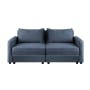 Cameron 3 Seater Storage Sofa - Denim - 0