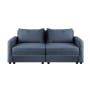 Cameron 4 Seater Sectional Storage Sofa - Denim - 14