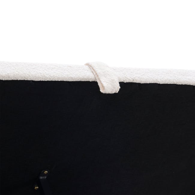 Maine Storage King Bed - White Boucle - 18