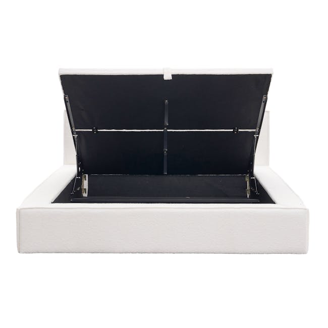 Maine Storage King Bed - White Boucle - 8