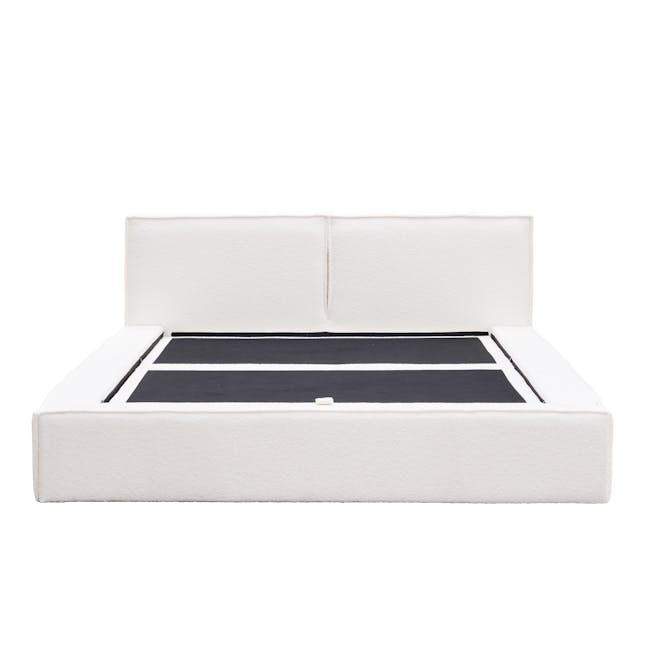 Maine Storage King Bed - White Boucle - 7