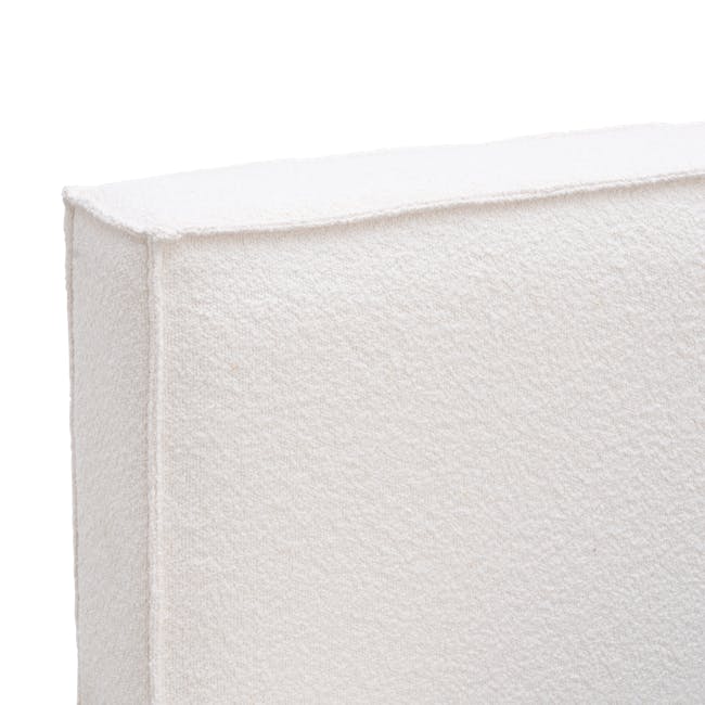 Maine Storage King Bed - White Boucle - 14