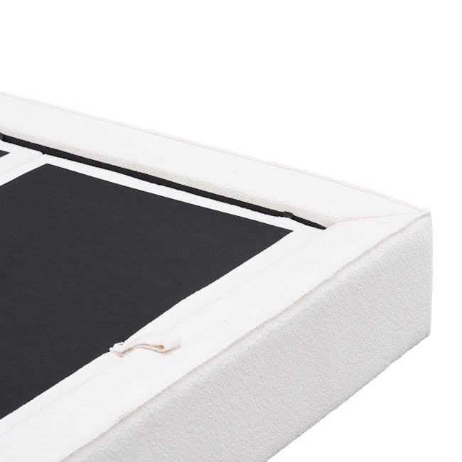 Maine Storage King Bed - White Boucle - 15